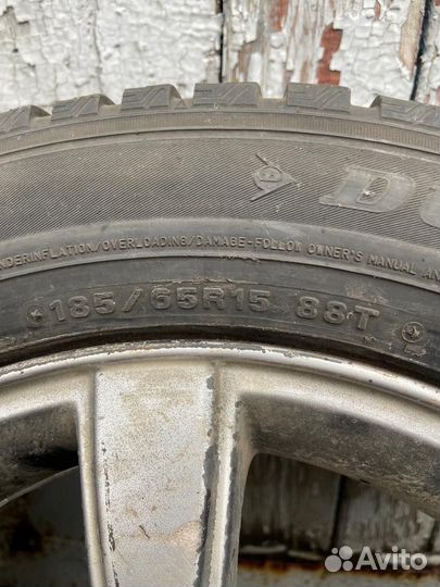 Литые диски R15 шины Dunlop 185/65R15 шипы