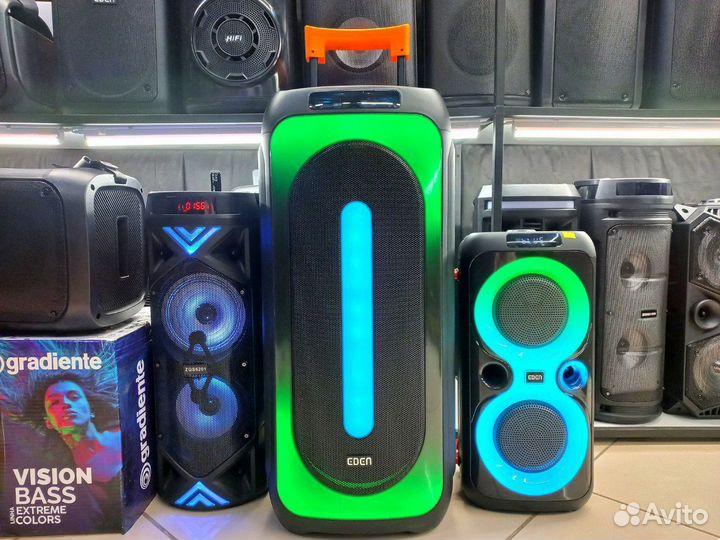 Большая Блютуз колонка 1000вт eden 1015
