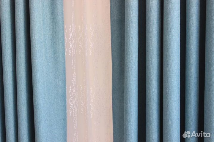 Шторы Блэкаут Рогожка (ассортимент цветов)