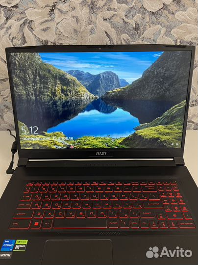 Игровой ноутбук MSI katana 17