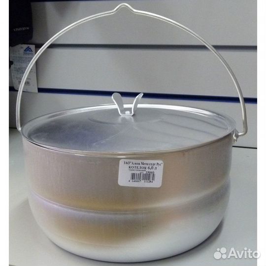 Котелок штампованный 6 л