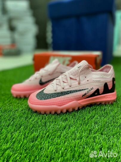 Сороконожки Nike Mercurial Air Zoom pink детские