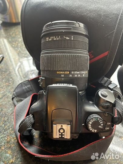 Фотоаппарат Canon eos 1100d + Sigma AF 18-50mm