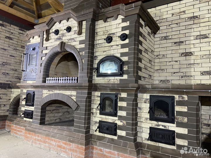 Кладка и ремонт печей каминов комплексов барбекю