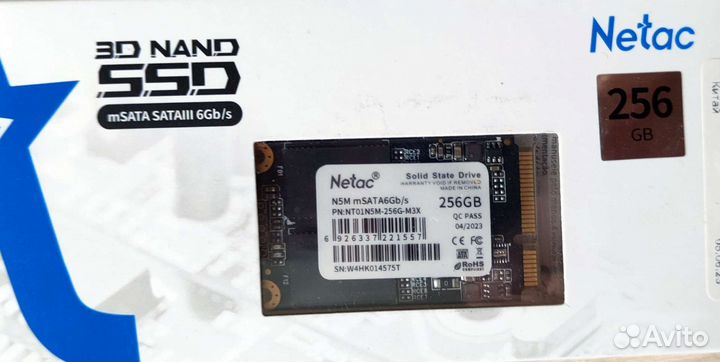 Ssd Netac NT01N5M-256GB msata 2242