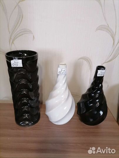 Вазы Керамика и Стекло Новые