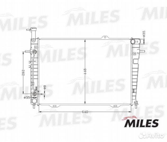 Радиаторы охлаждения двигателя miles 1354771190