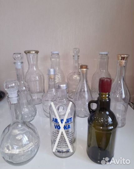 Штоф, графин стеклянный