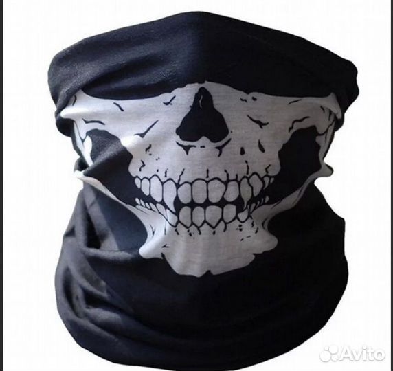Маска череп для мотоцикла бандана на мото бафф