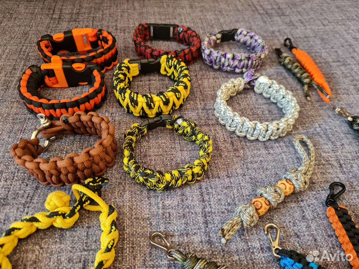 Темляки, брелки, браслеты из паракорда