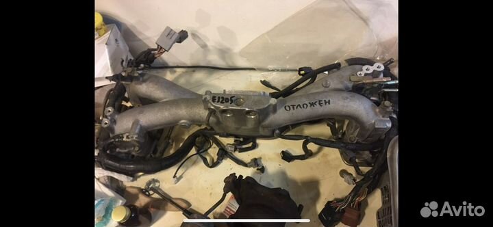 Впускной коллектор ej205 + электронный дроссель