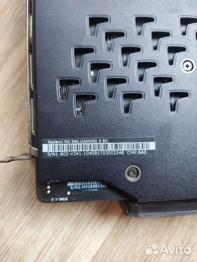 Видеокарта rx580 8gb msi gaming x