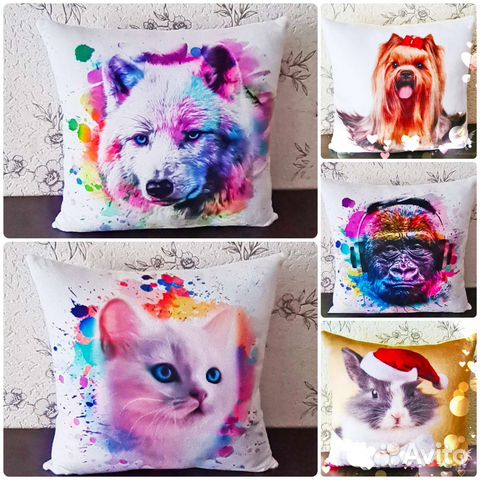 Подушки с животными