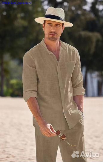 Мужской костюм лен