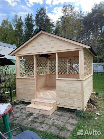 Беседка из бруса. Доставка