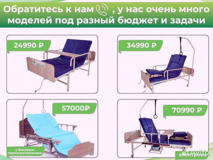 Кровать функциональная для ухода за больными