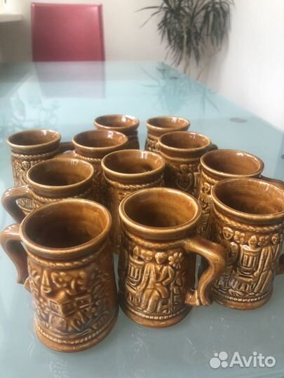 Мини-кружки из обливной керамики СССР