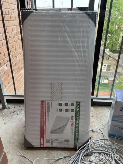 2 радиатора белых стальных 500х1000