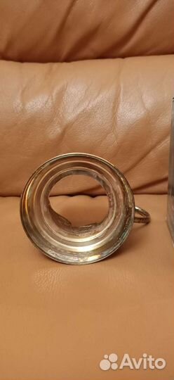 Подстаканник мельхиоровый Кольчугино 60 лет победы