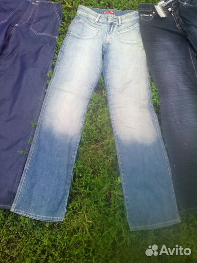 Джинсы новые голубо-синие 26 34