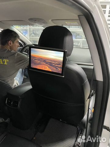 Андроид на авто подголовники