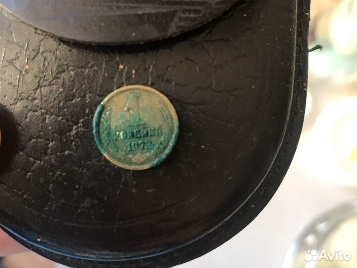 Кошелек монетница СССР кожаный