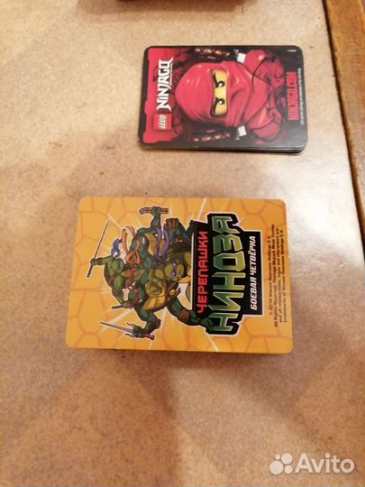 Карты человек-паук, черепашки ниндзя, Ninjago