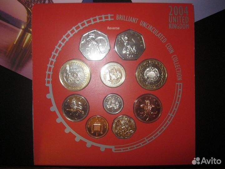 Великобритания 2004 г. годовой набор монет