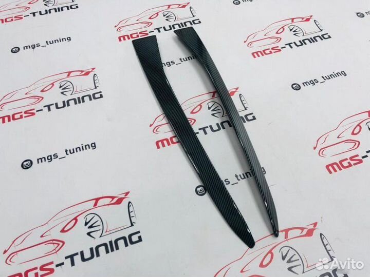 Плавники на стекло M-Perfomance X4 G02 Под карбон