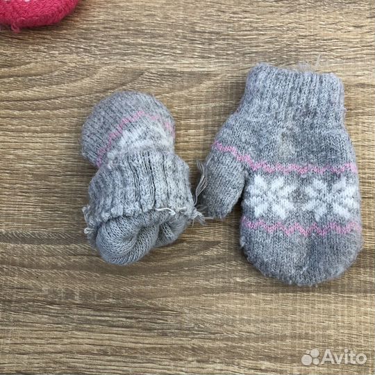 Варежки перчатки детские, для девочки