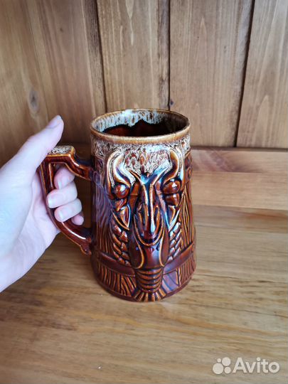 Пивная кружка с раком пивная кружка с мальты