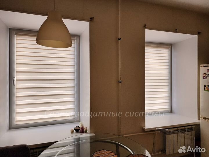 Рулонные шторы день-ночь Зебра. Производство