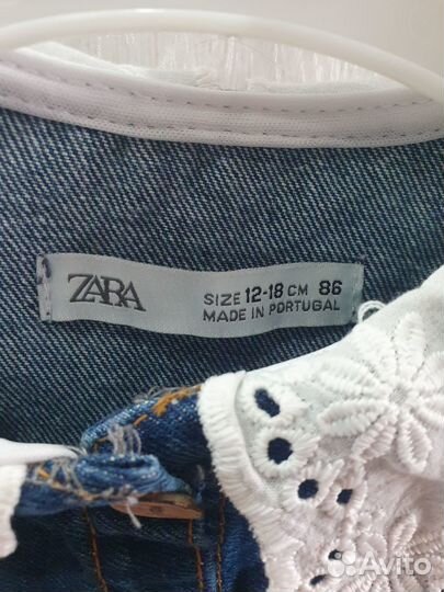 Платье джинсовое для девочки 86 размер