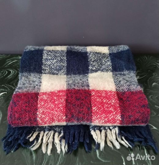 Шарф шерстяной в клетку