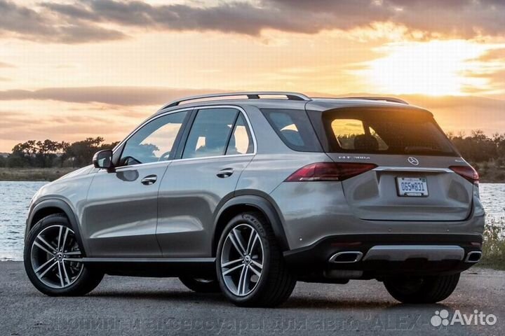 Брызговики без порогов Mercedes GLE w167 не AMG