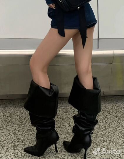 Туфли balenciaga type leather boots