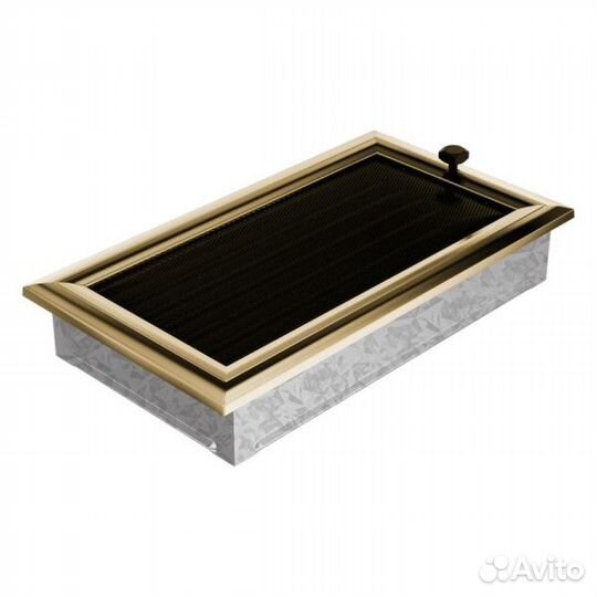 Вент решетка Kratki Оскар Латунь с жалюзи 17 х 30