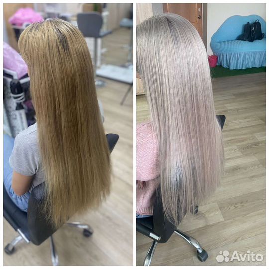 Окрашивание волос любой сложности и технике