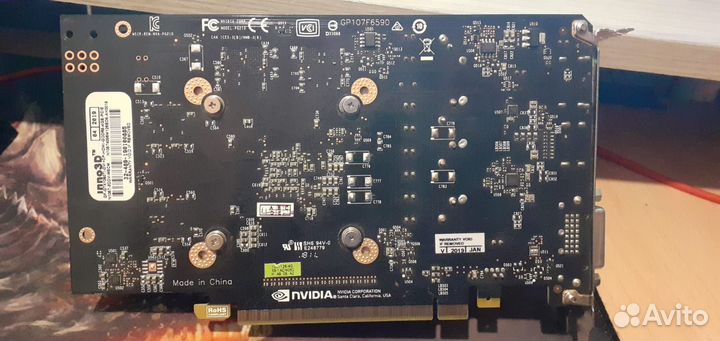 Видеокарта GeForce GTX 1050 Ti 4гб