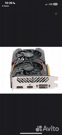 Видеокарта gtx 1050 ti 4gb gigabyte