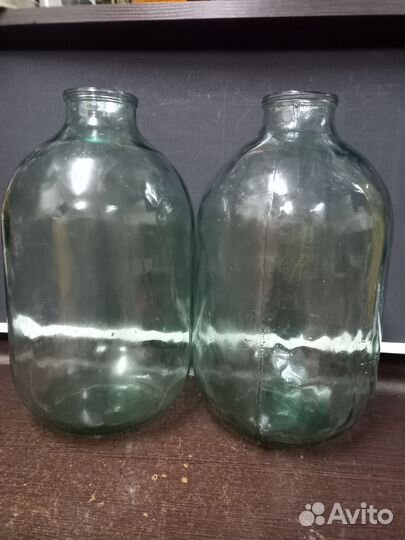 Стеклянный бутыль СССР, 10л. Клеймо 