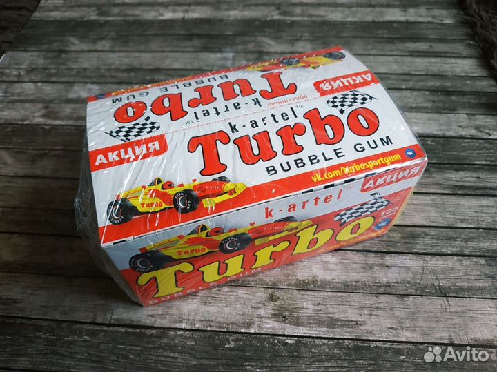 Жевательная резинка Турбо turbo с вкладышами