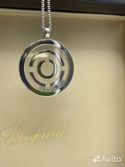 Золотая подвеска chopard с бриллиантами оригинал