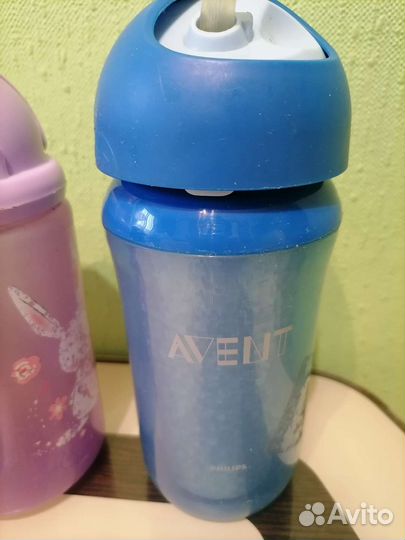 Поильник, непроливайка с трубочкой Avent
