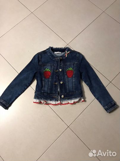 Джинсовая куртка детская Monna Lisa 128-134