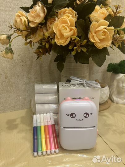 Портативный мини принтер новый