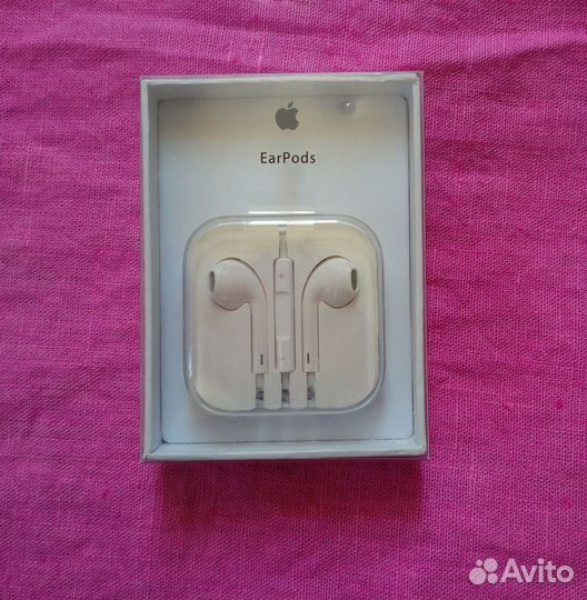 Наушники Apple EarPods 3,5 мм новые