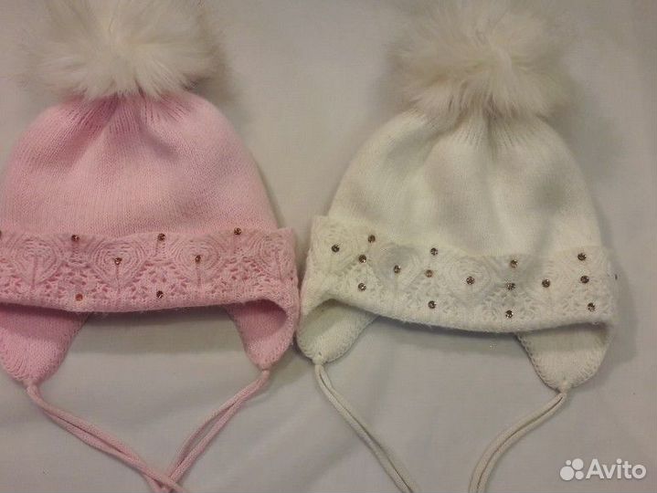 Шапка шарф демисезонные, зимние 3-6 лет двойняшкам