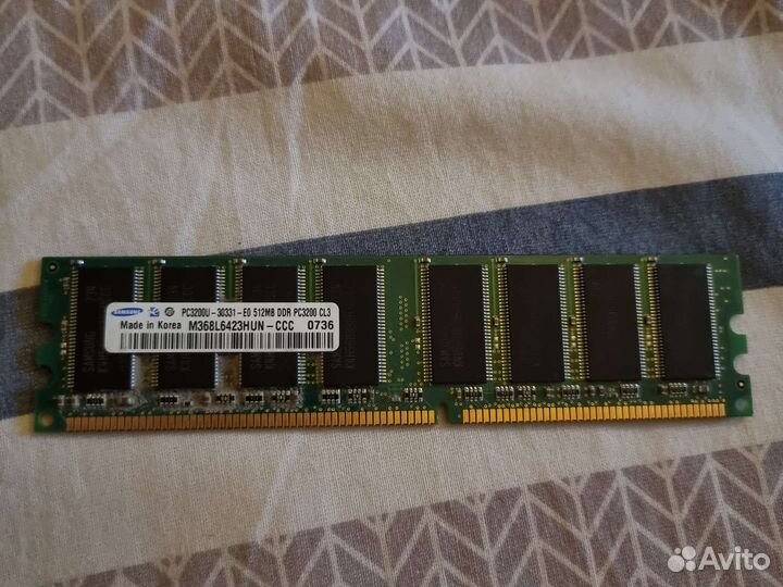 Серверная DDR2 Samsung 512 Mb, 400 MHz
