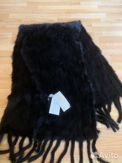 Палантин из норки большой - новый,175см